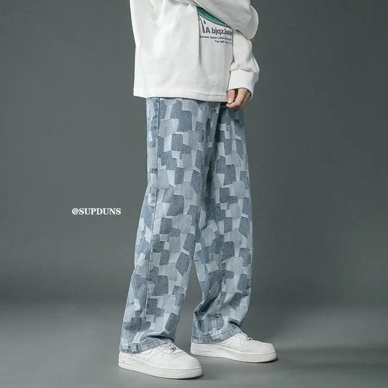 Pantalón Vaquero Holgado Pierna Recta - Hombre