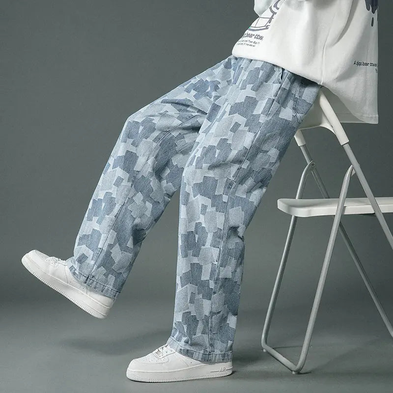 Pantalón Vaquero Holgado Pierna Recta - Hombre