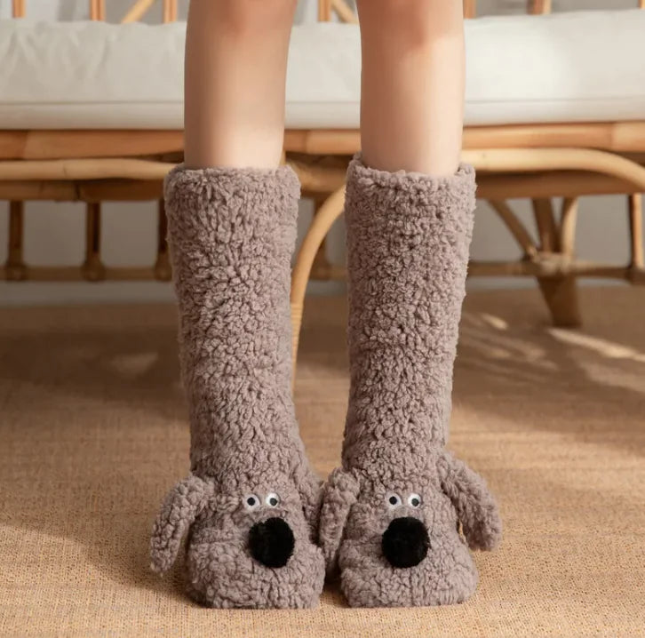 Calcetines Peluche Mujer - Calcetines Antideslizantes Invierno