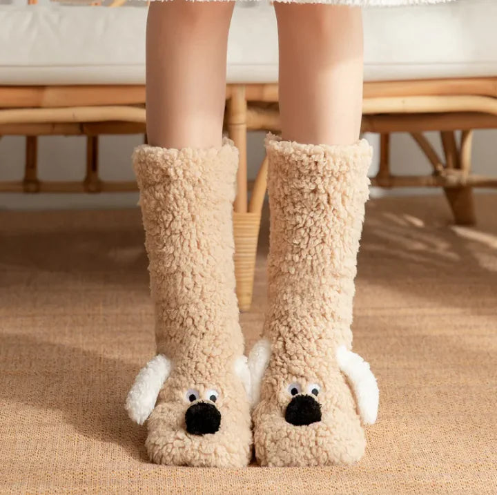 Calcetines Peluche Mujer - Calcetines Antideslizantes Invierno