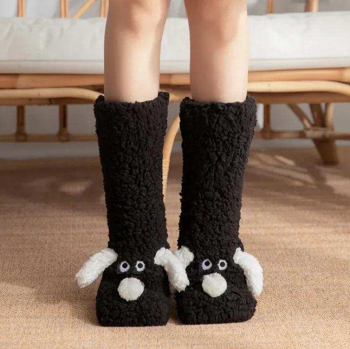 Calcetines Peluche Mujer - Calcetines Antideslizantes Invierno