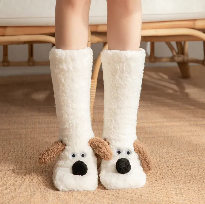 Calcetines Peluche Mujer - Calcetines Antideslizantes Invierno