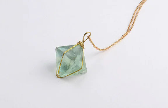 Collar Cuarzo Verde - Mujer