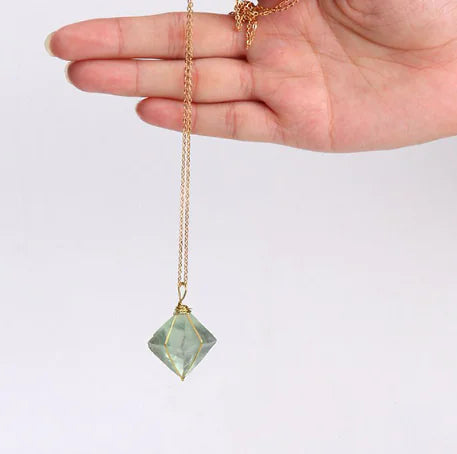 Collar Cuarzo Verde - Mujer