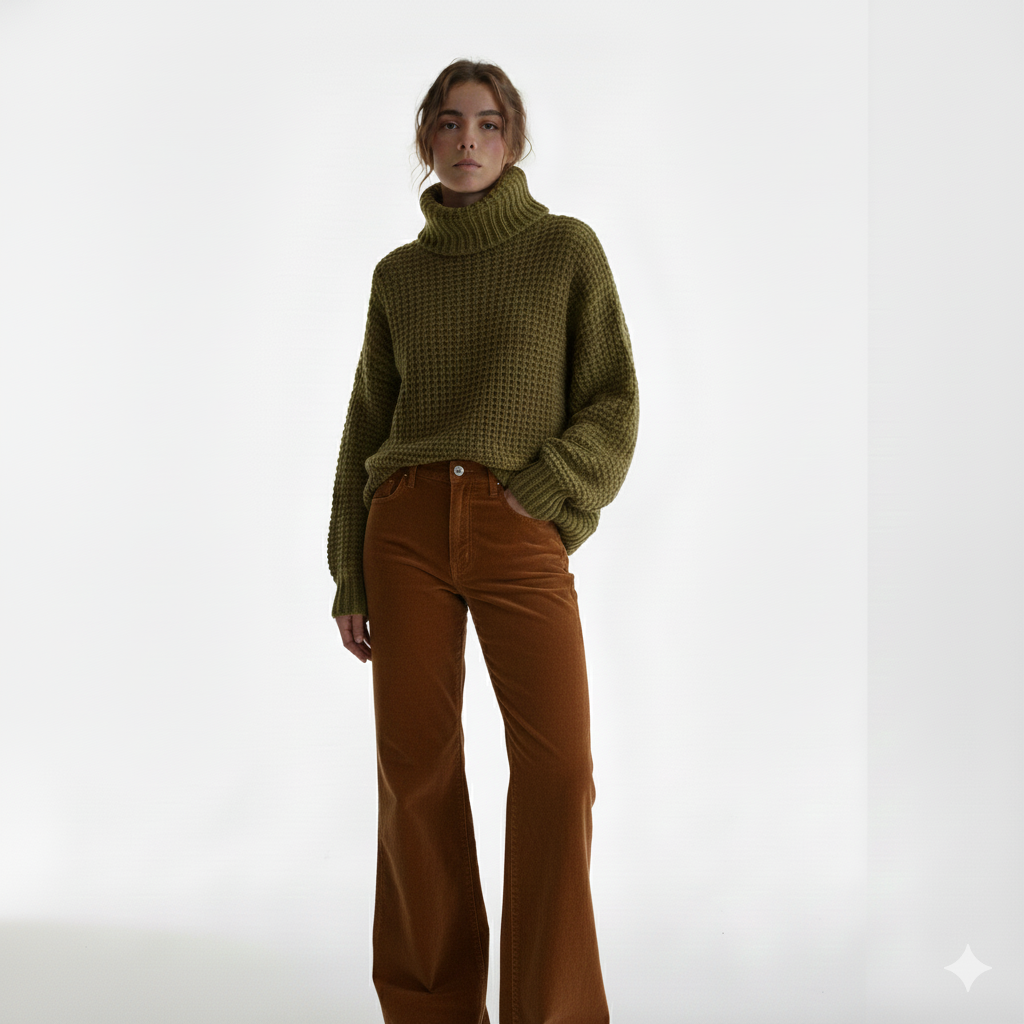 Suéter Tejido Ancho - Mujer