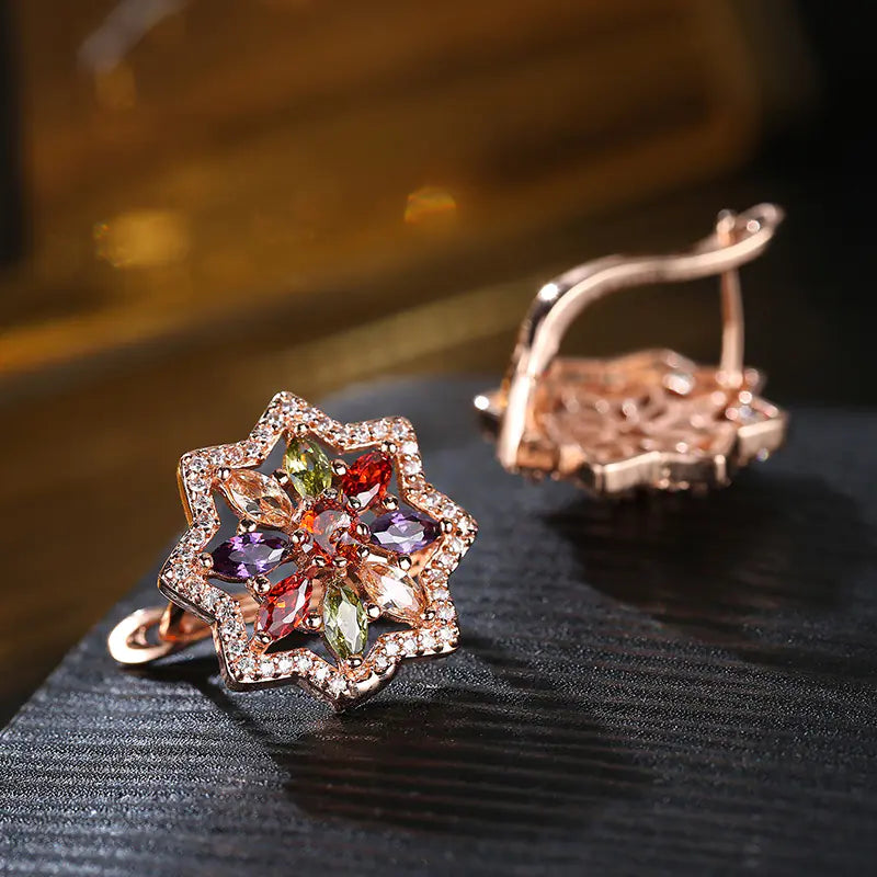 Set Joyería Nupcial Circonitas - Collar y Aretes