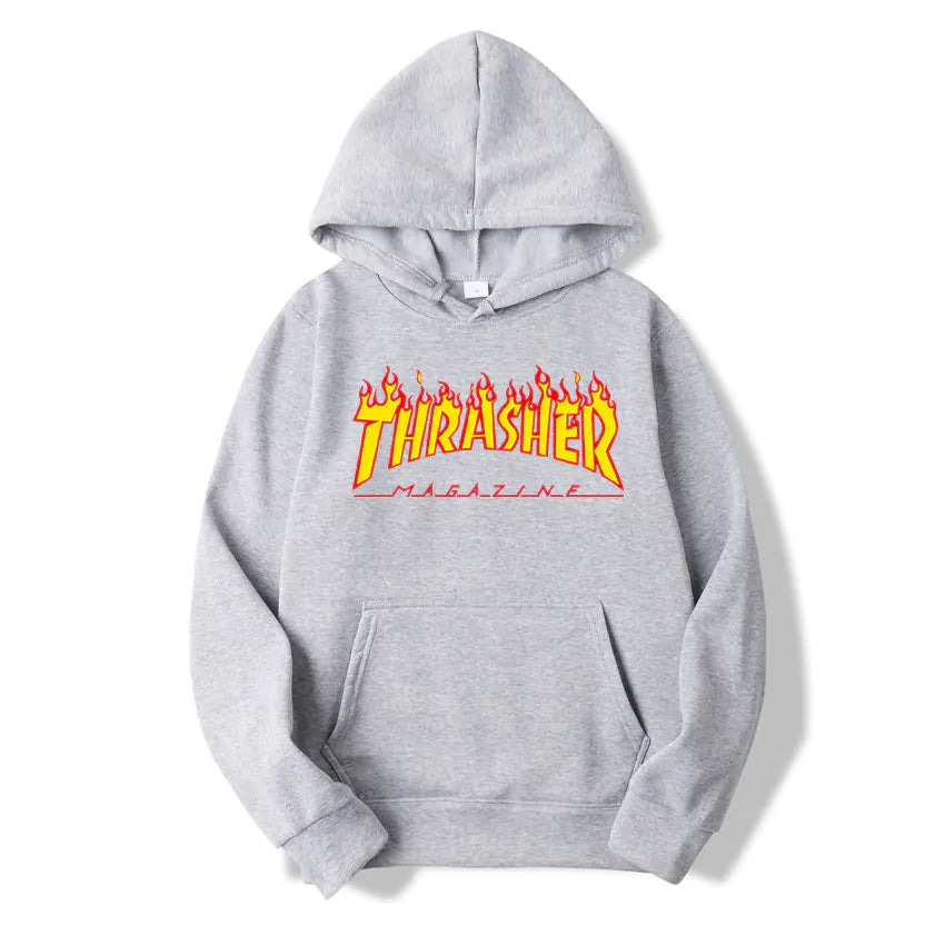 Sudadera Diseño Llamas - Hombre
